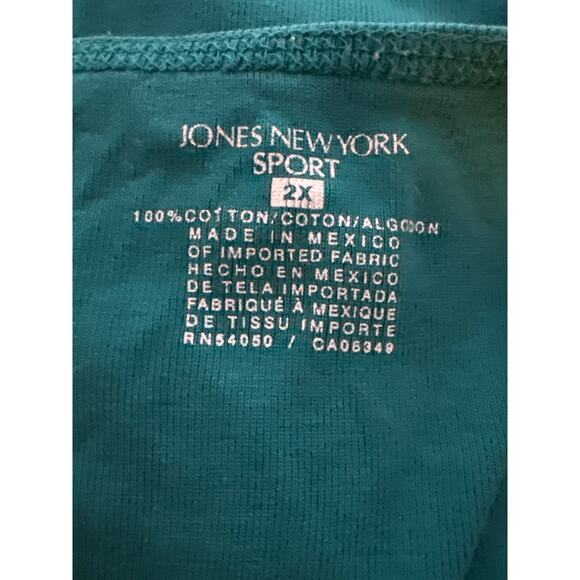 Plus Size Basics Womens 2X Cotton Tee Shirt Cami Bundle Pink Green Layering - Picture 7 of 13